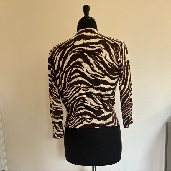 Jones New York Sports Petite animal print cardigan - Picture 10 of 10